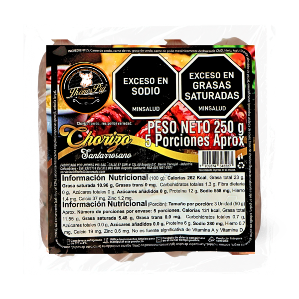 Chorizo santarrosano 250g