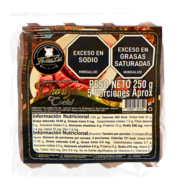 Chorizo coctel 250g.